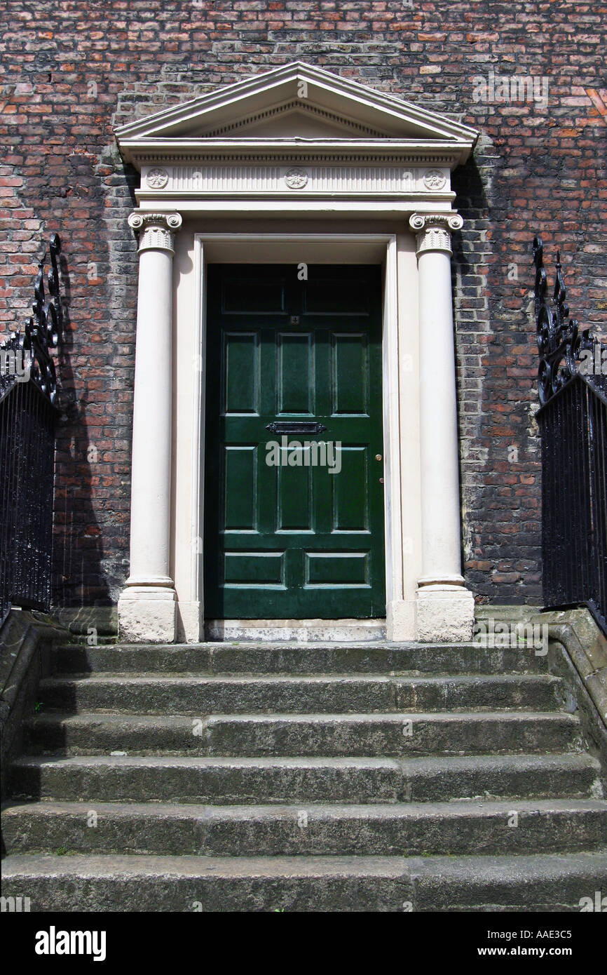 Georgian Doorway Dublin Ireland Stock Photo