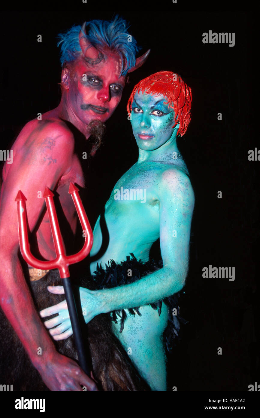 Couple at a party in London Stock Photo