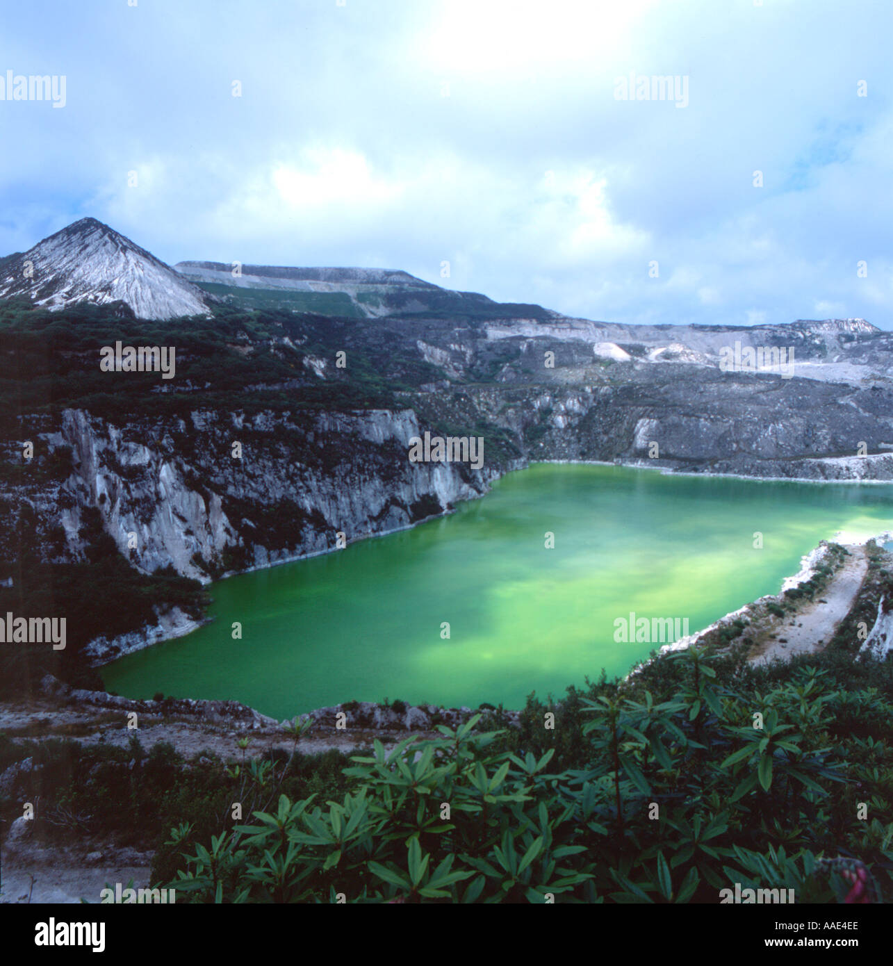 China clay pit in Cornwall Stock Photo