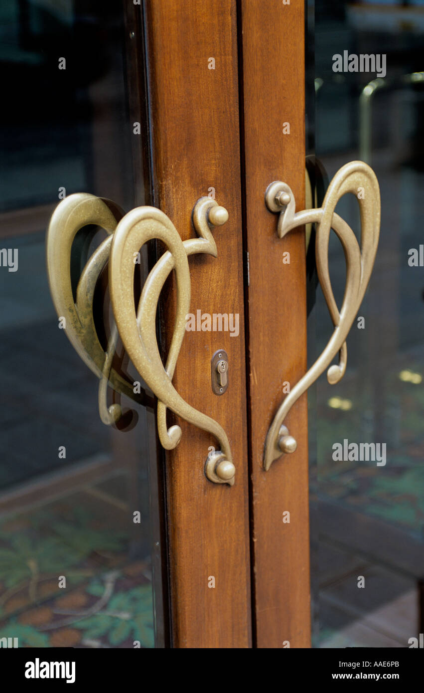Art Deco Door Handles in Paris, France Stock Photo Alamy