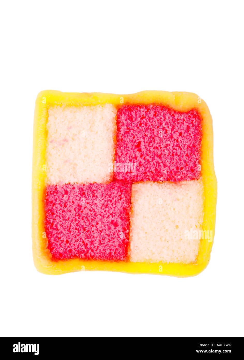 Battenburg cake Stock Photo