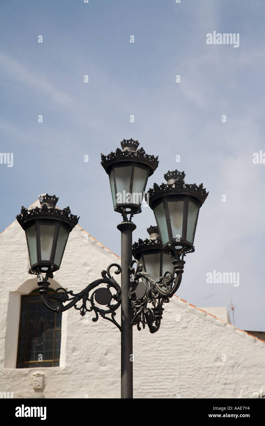 Spanish Street light Stock Photo Alamy