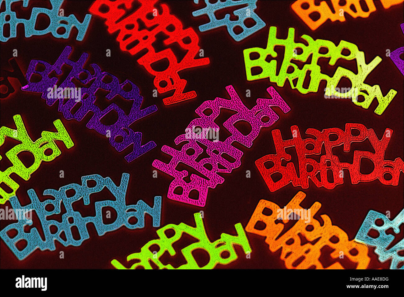 Happy birthday illustration Stock Photo