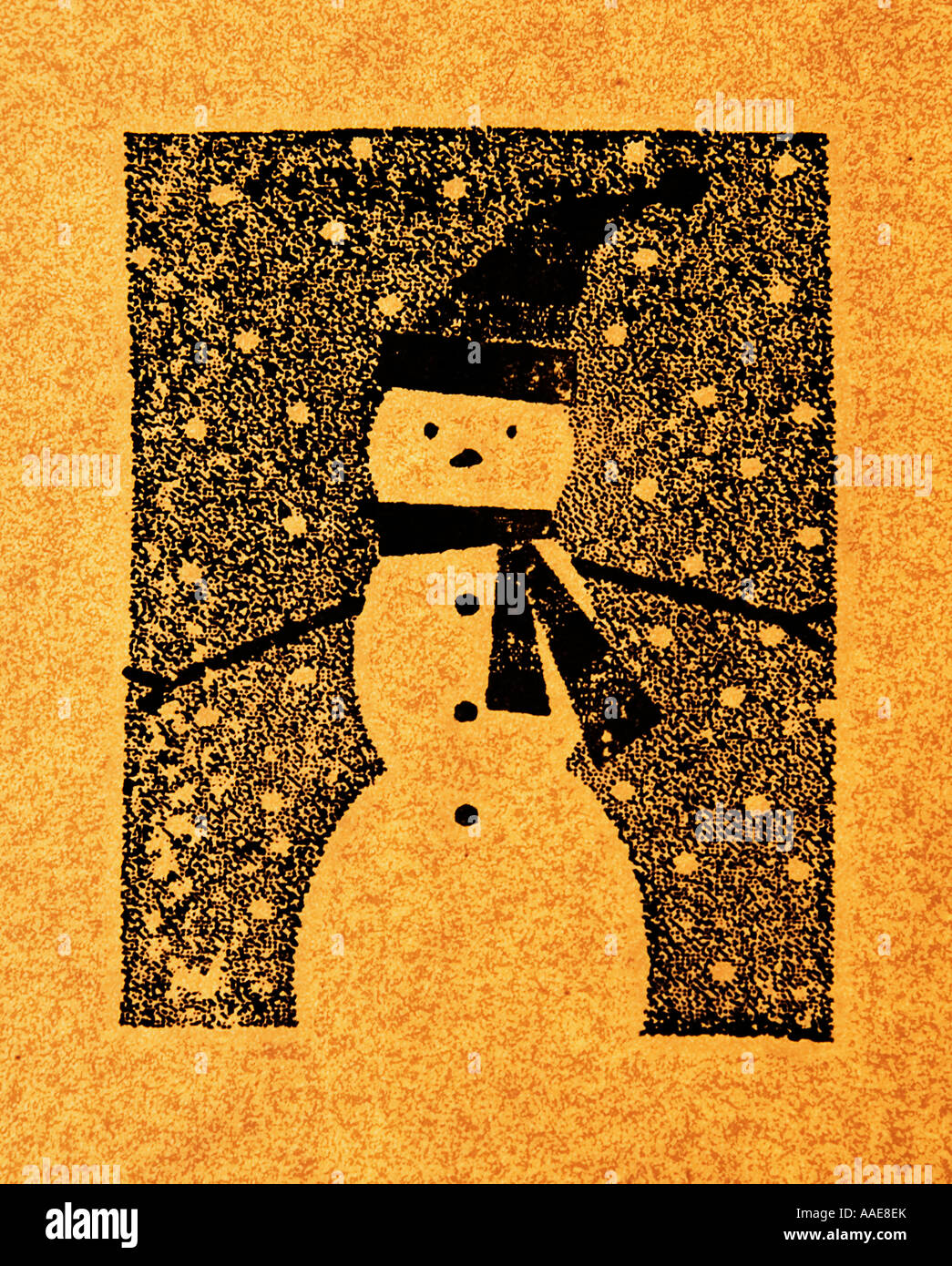 Snowman illustration Stock Photo