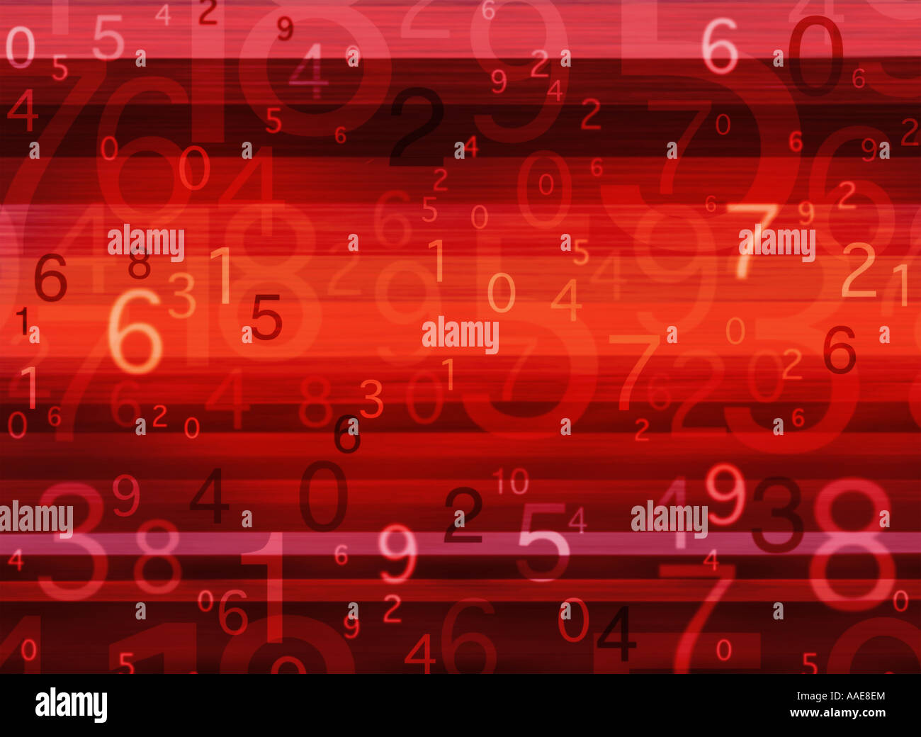 Abstract number illustration Stock Photo