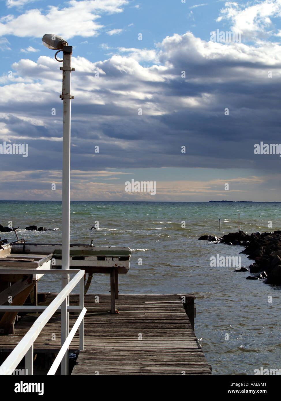 Old Angling Jetty Stock Photo