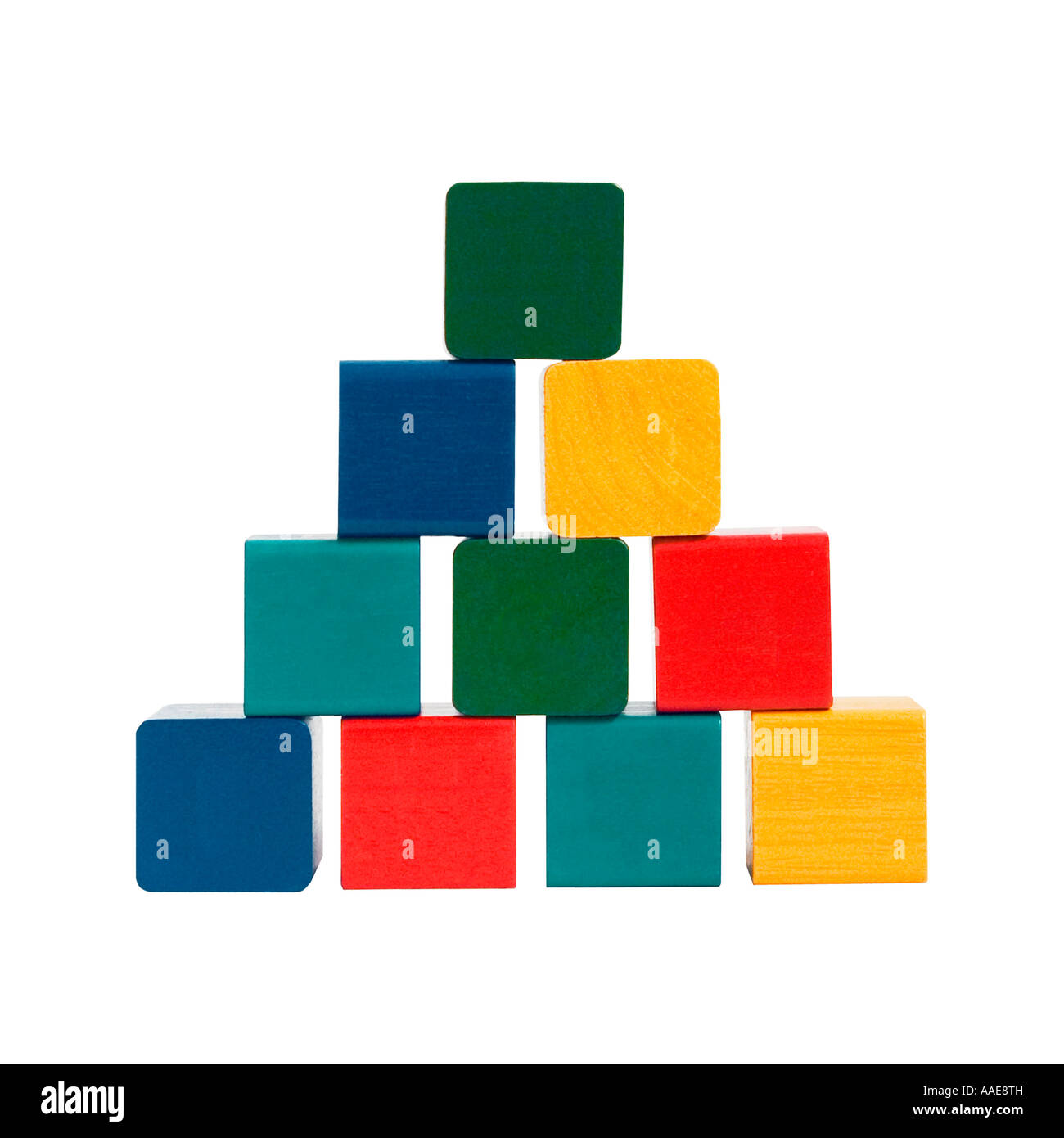 coloured building blocks