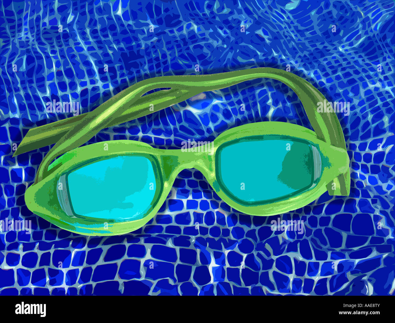 Swimming goggles illustration Stock Photo Alamy