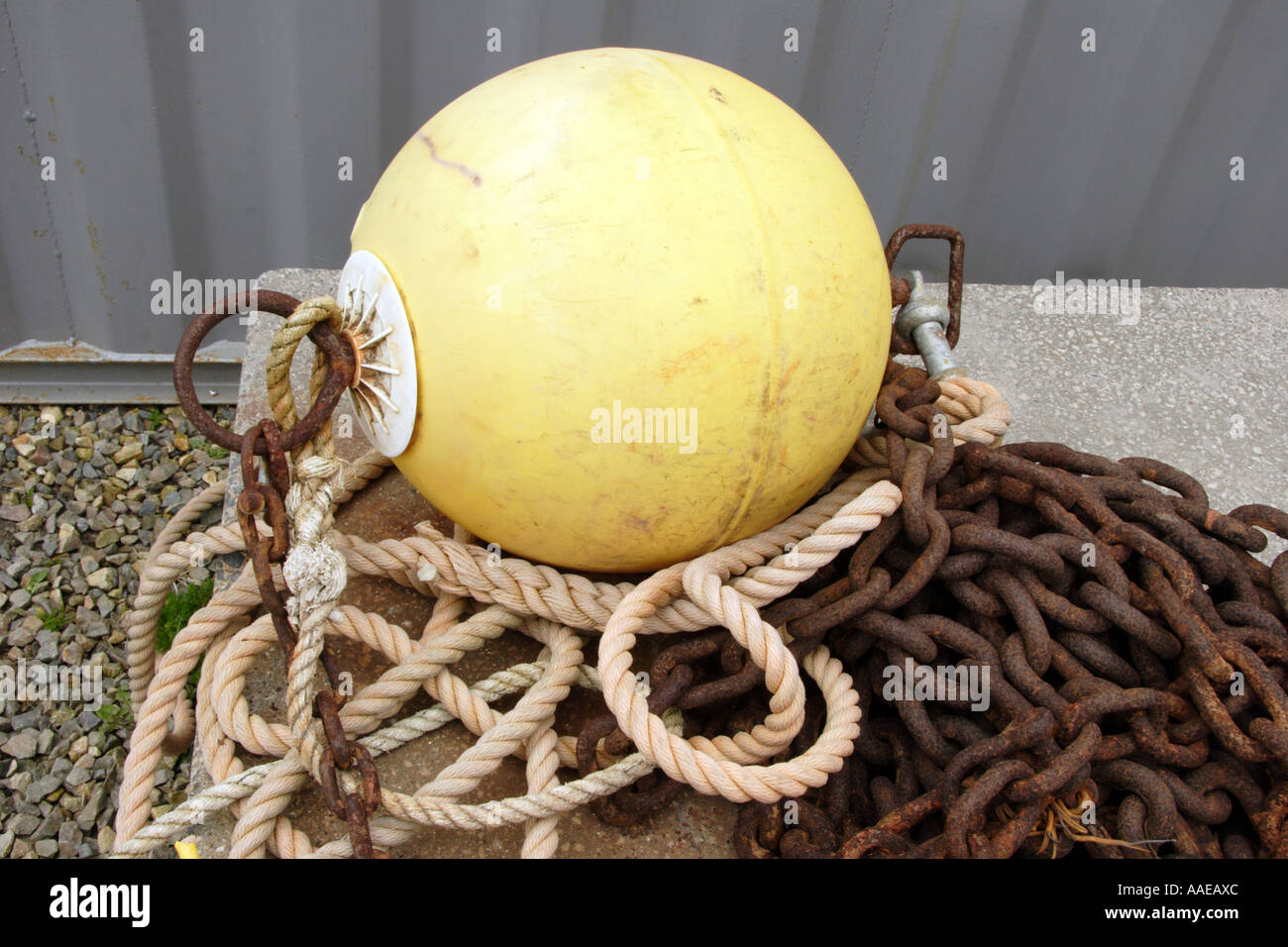 fender and chain Stock Photo