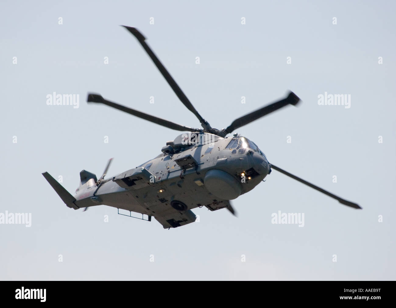 ZH838 Royal Navy Agusta Westland Merlin EH1 EH 101 HM1 Mk111 military helicopter Stock Photo