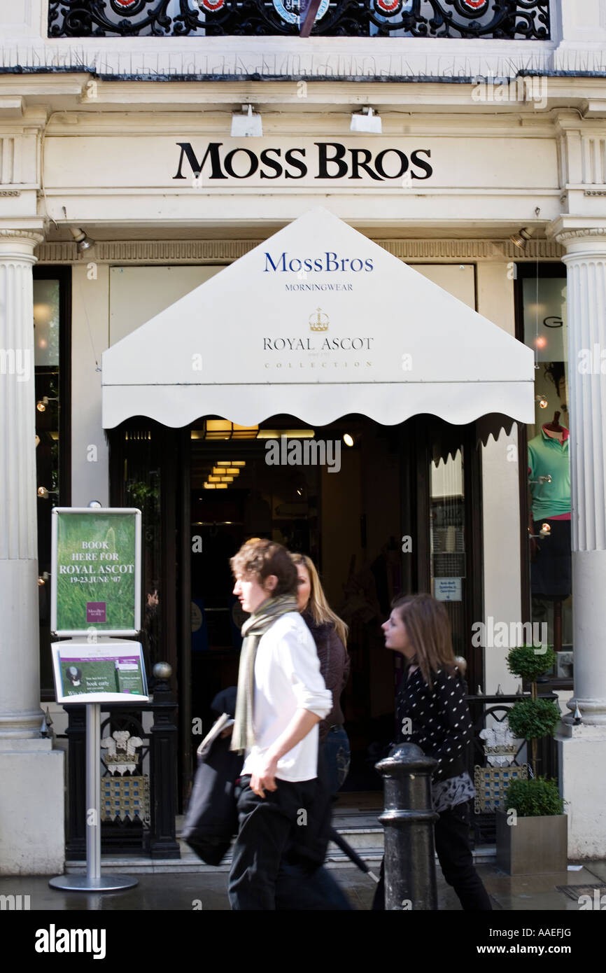 Moss Bross clothes shop Covent Garden London Stock Photo Alamy