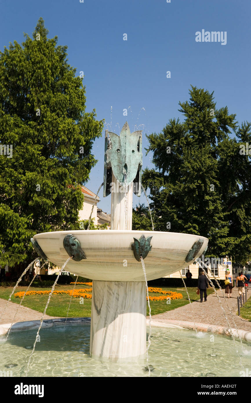 Kiki Kogelnik fountain Heiligengeistplatz Klagenfurt Carinthia Austria Stock Photo