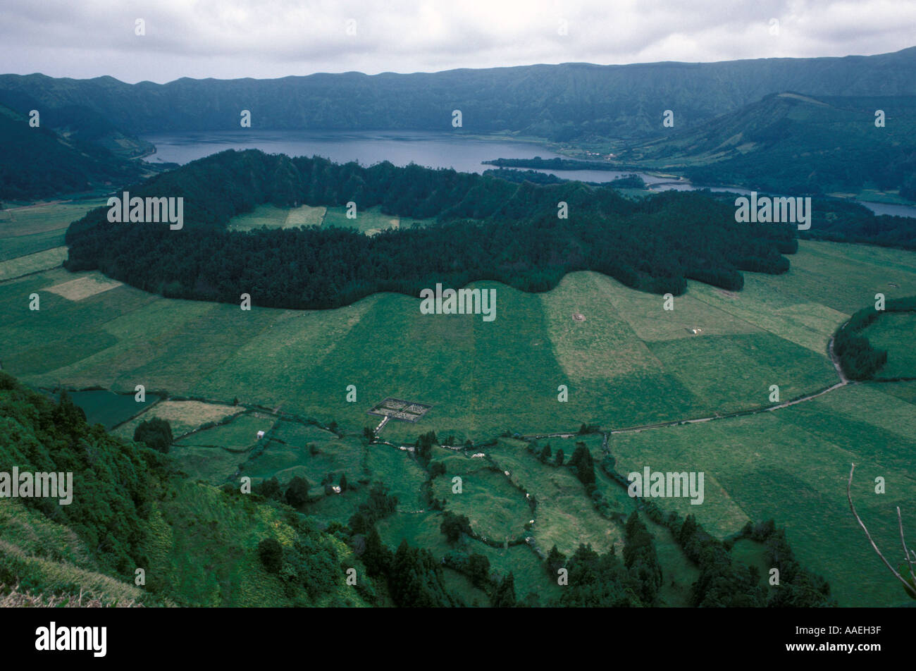 Volcanic island Europe, The Azores Portugal, Sao Miguel Island 1980s HOMER SYKES Stock Photo