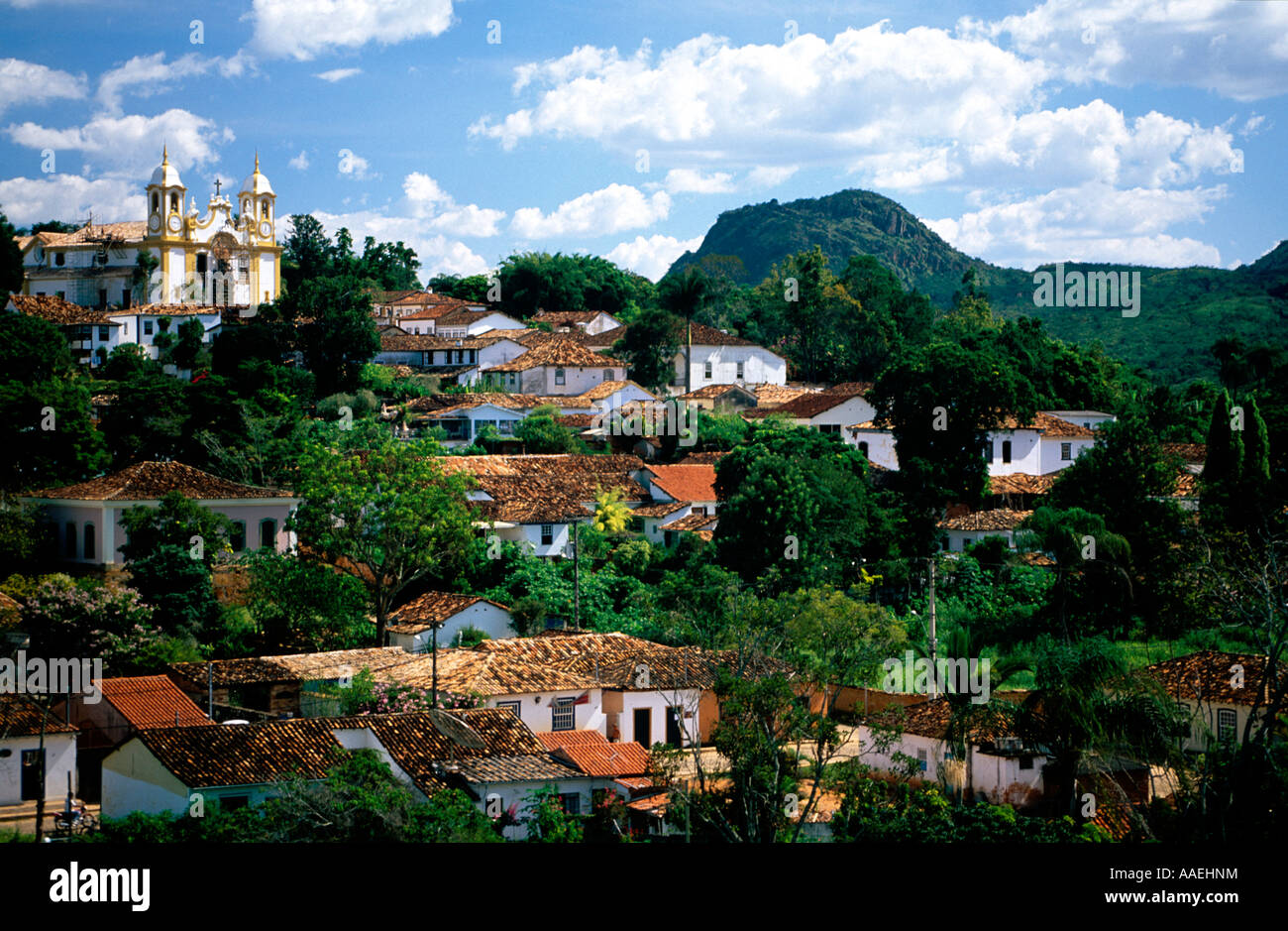 Baroque colonial village Tiradentes Minas Gerais Brazil Stock Photo Alamy