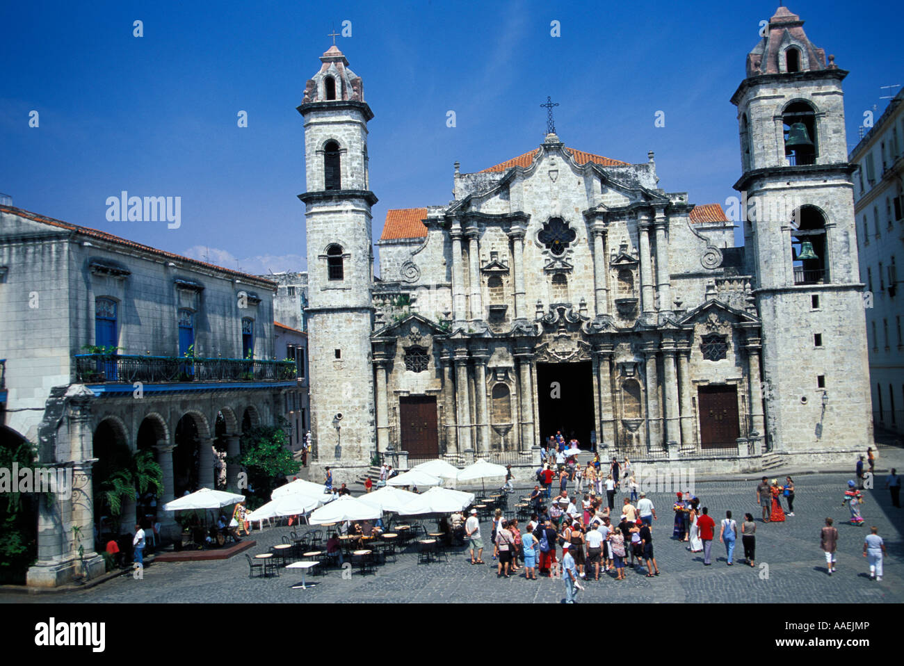 San Cristobal Cathedral Old Havana Cuba Caribbean Stock Photo - Alamy