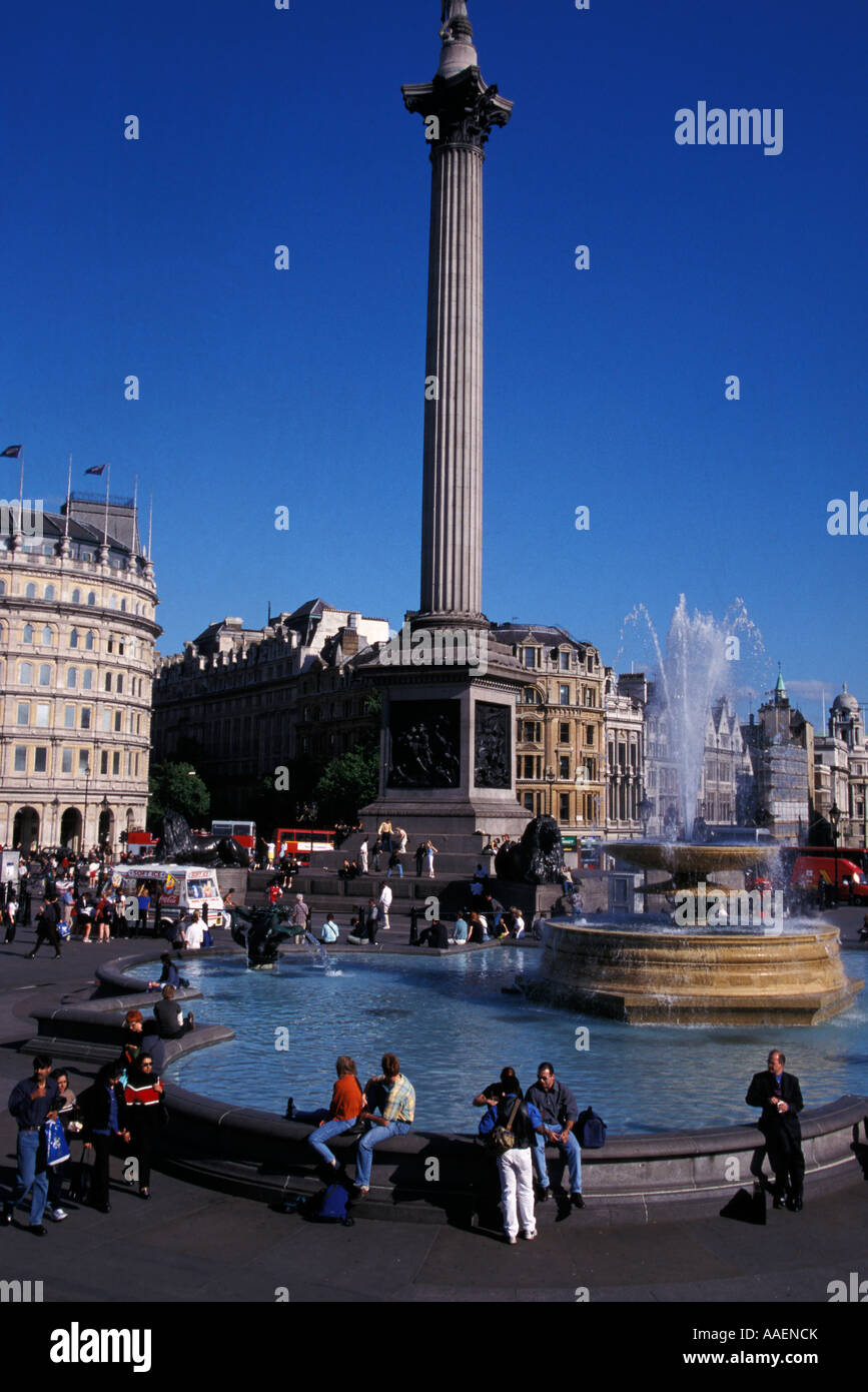 Nelson s Column Trafalgar Square London London England United Kingdom Stock Photo