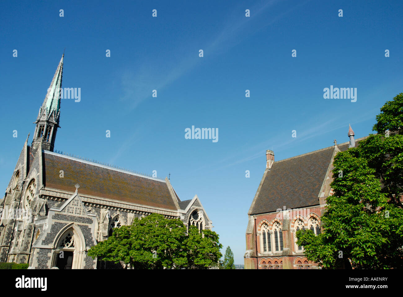 Harrow Public School chapel and Vaughan Library Harrow on the Hill