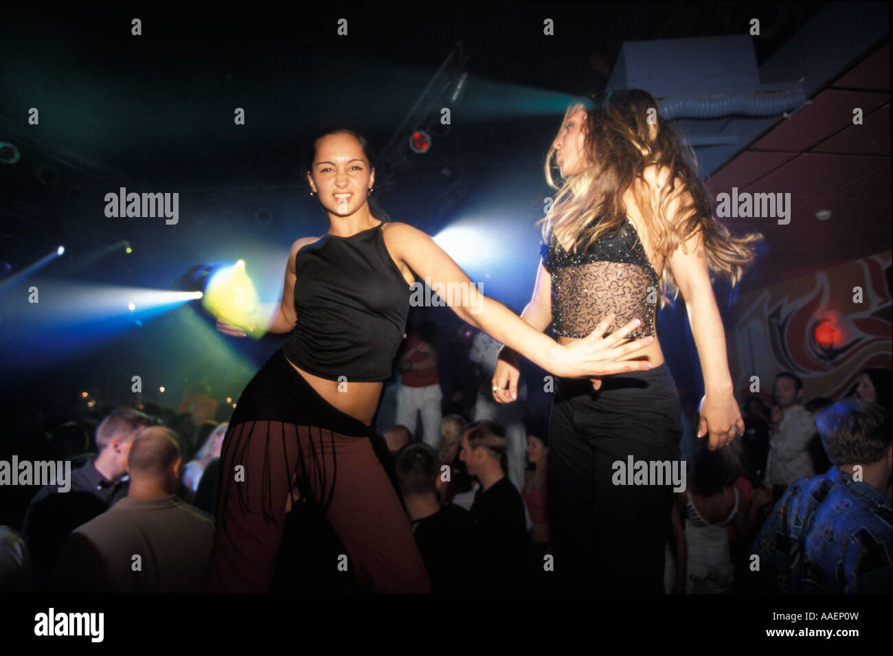 Two Girls Dancing In Hollywood Disco Club Tallinn Is Favourite Nightlife Spot Tallinn Estonia