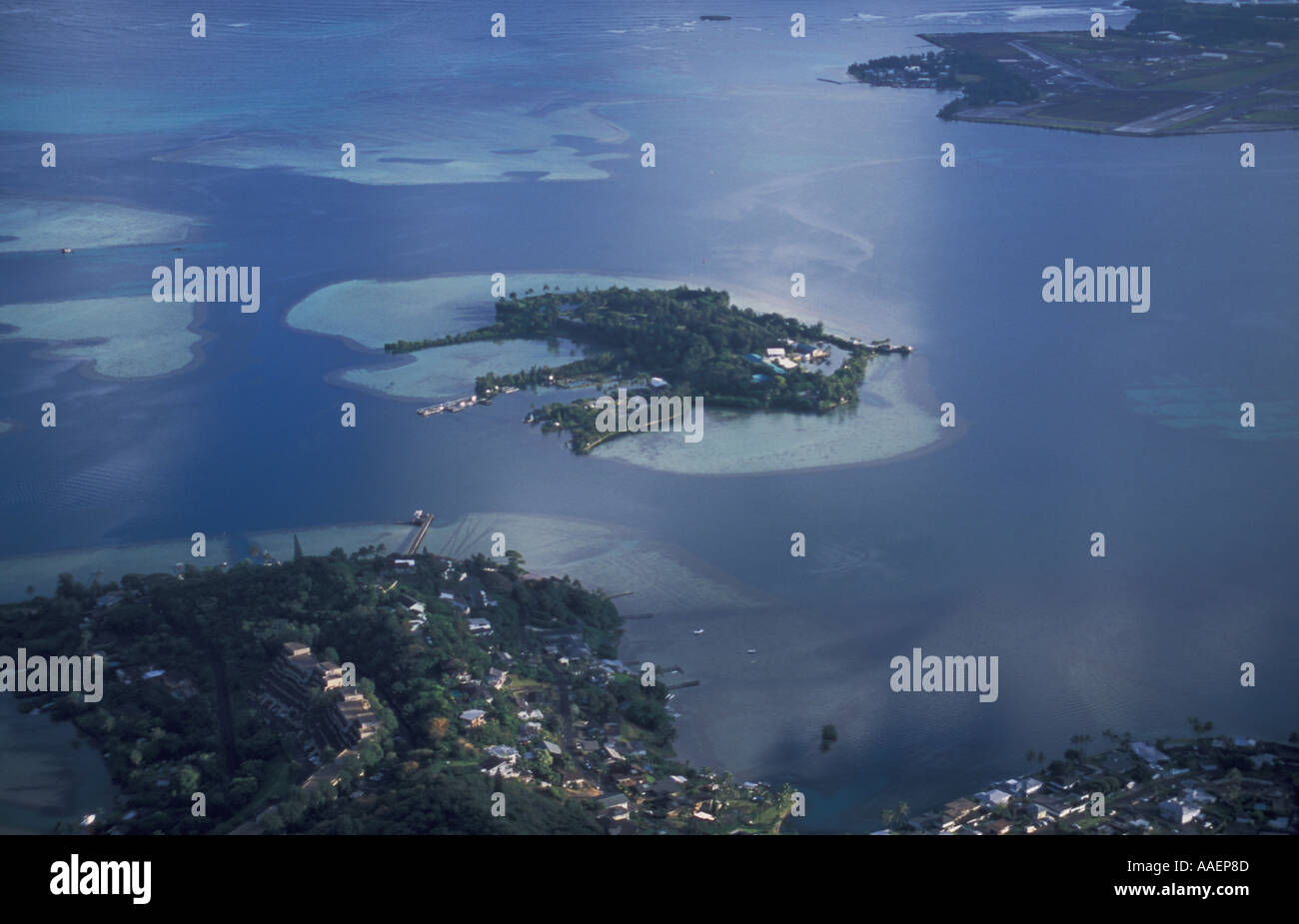 Coconut Moku O Lo e Island Kaneohe Bay Oahu Hawaii Stock Photo Alamy