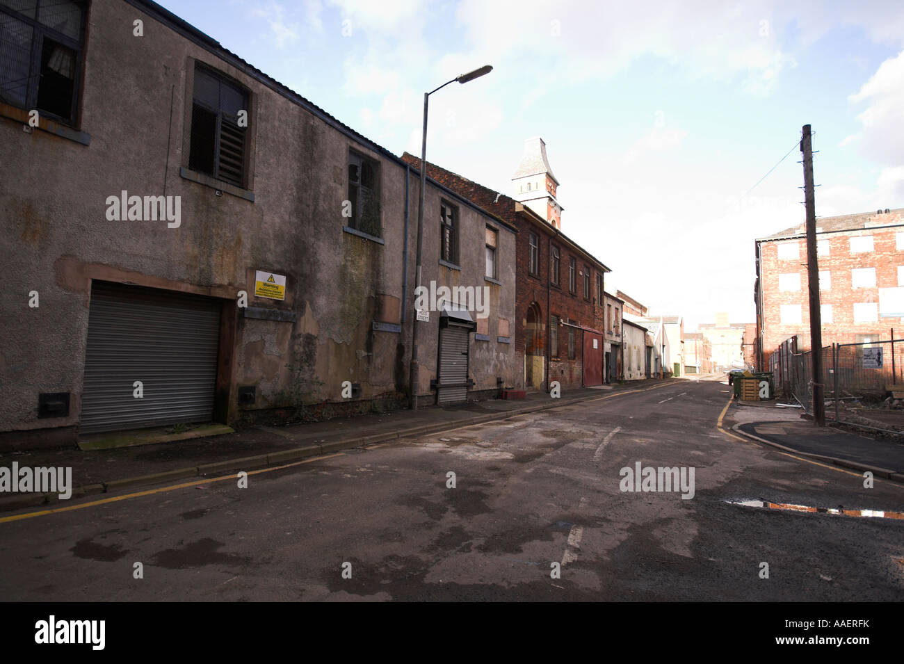 Industrial estate, Hood Street, Ancoats, Manchester, UK Stock Photo Alamy