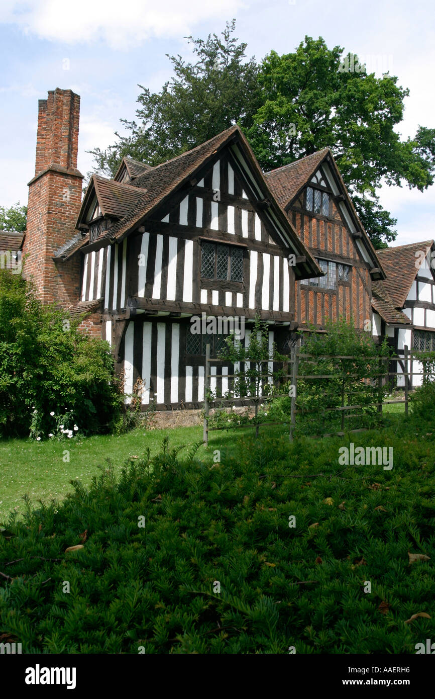 Selly Manor timbered house in Bournville Village Birmingham UK Stock