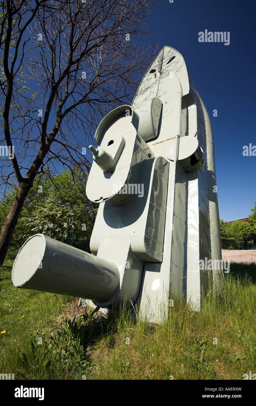 Submarine sculpture, Riverside Works, Collyhurst Road, Manchester, UK Stock Photo