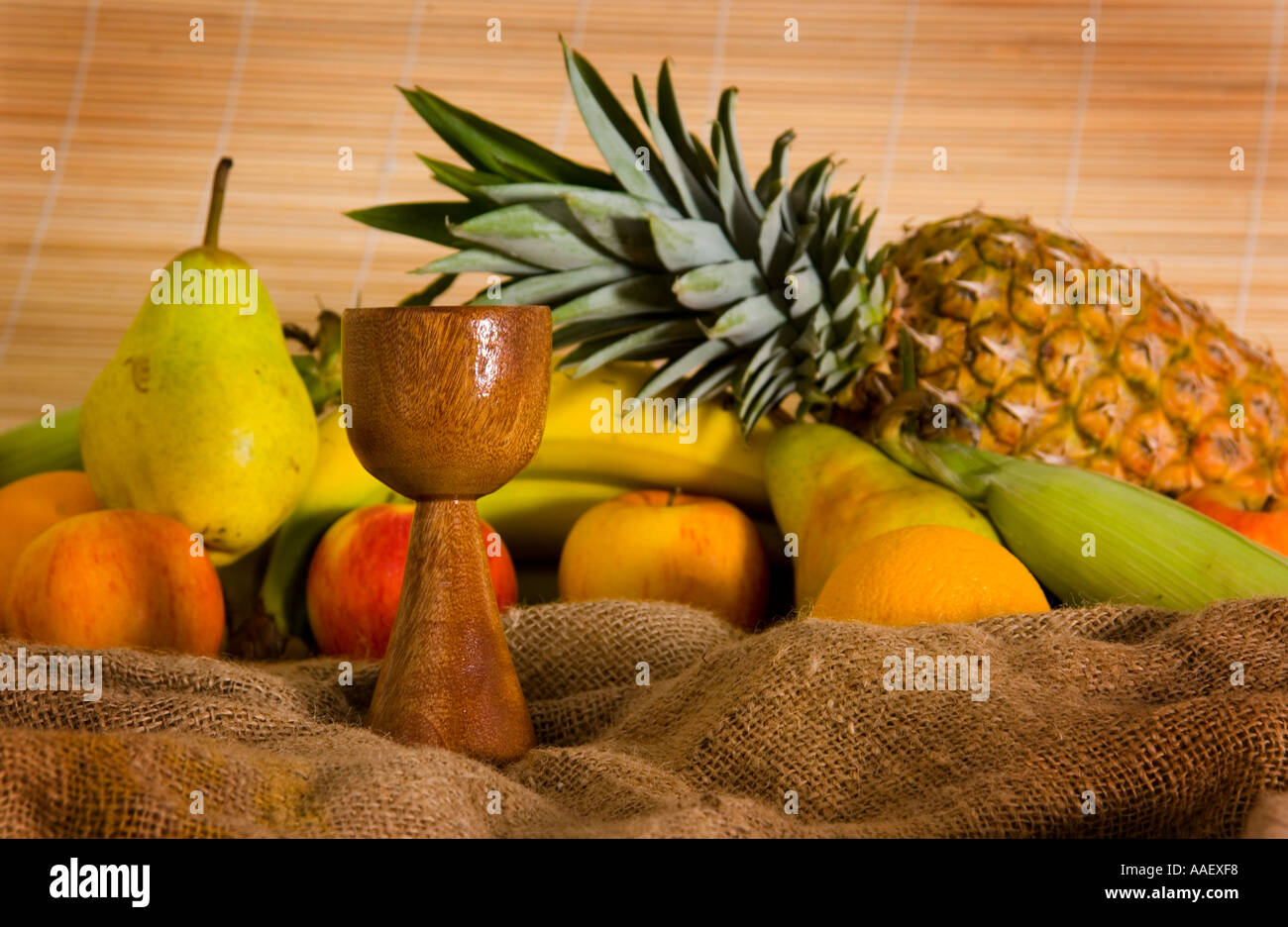 Kwanzaa fruit and cup Stock Photo - Alamy