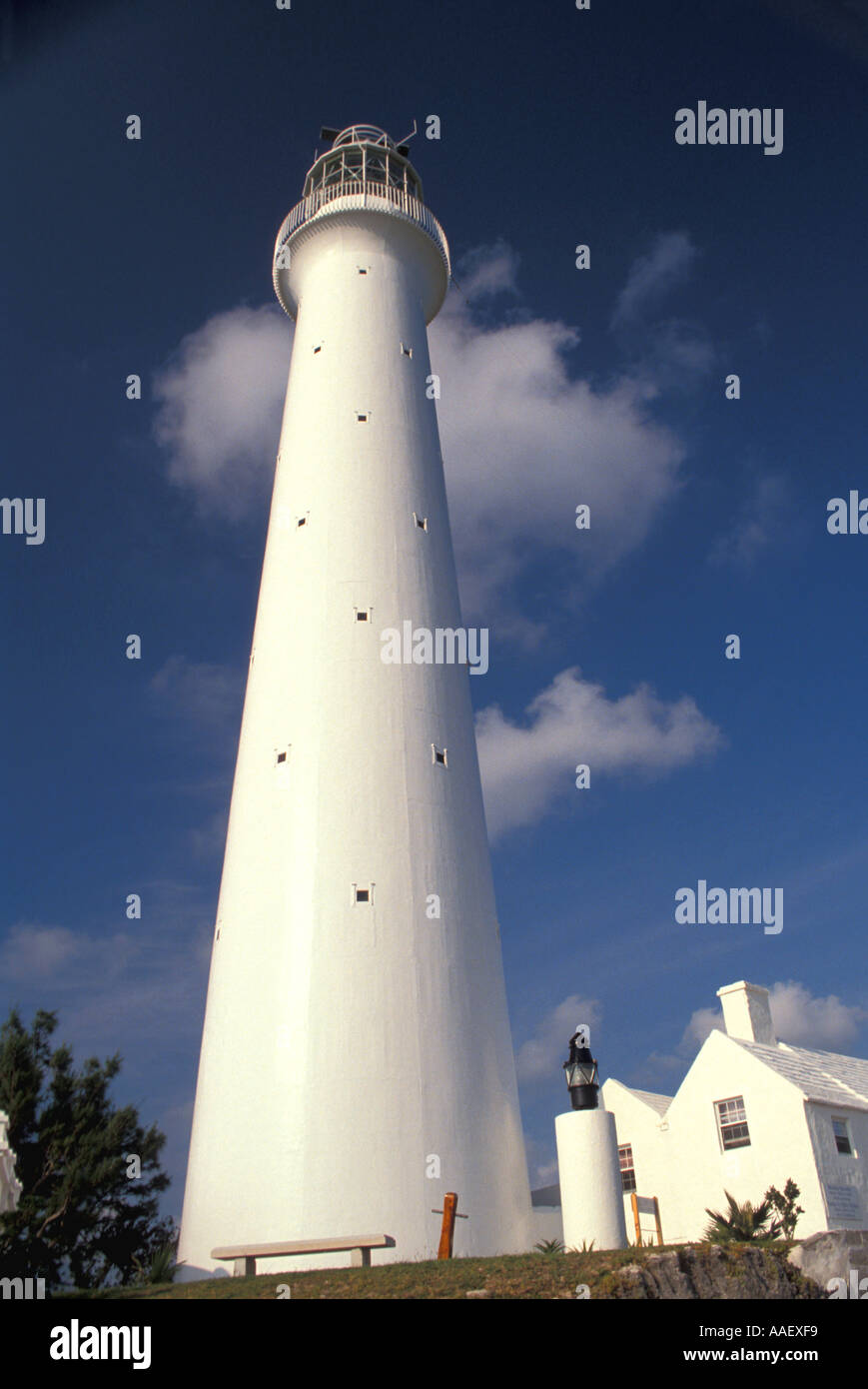 Bermuda Gibbs Hill Lighthouse Stock Photo