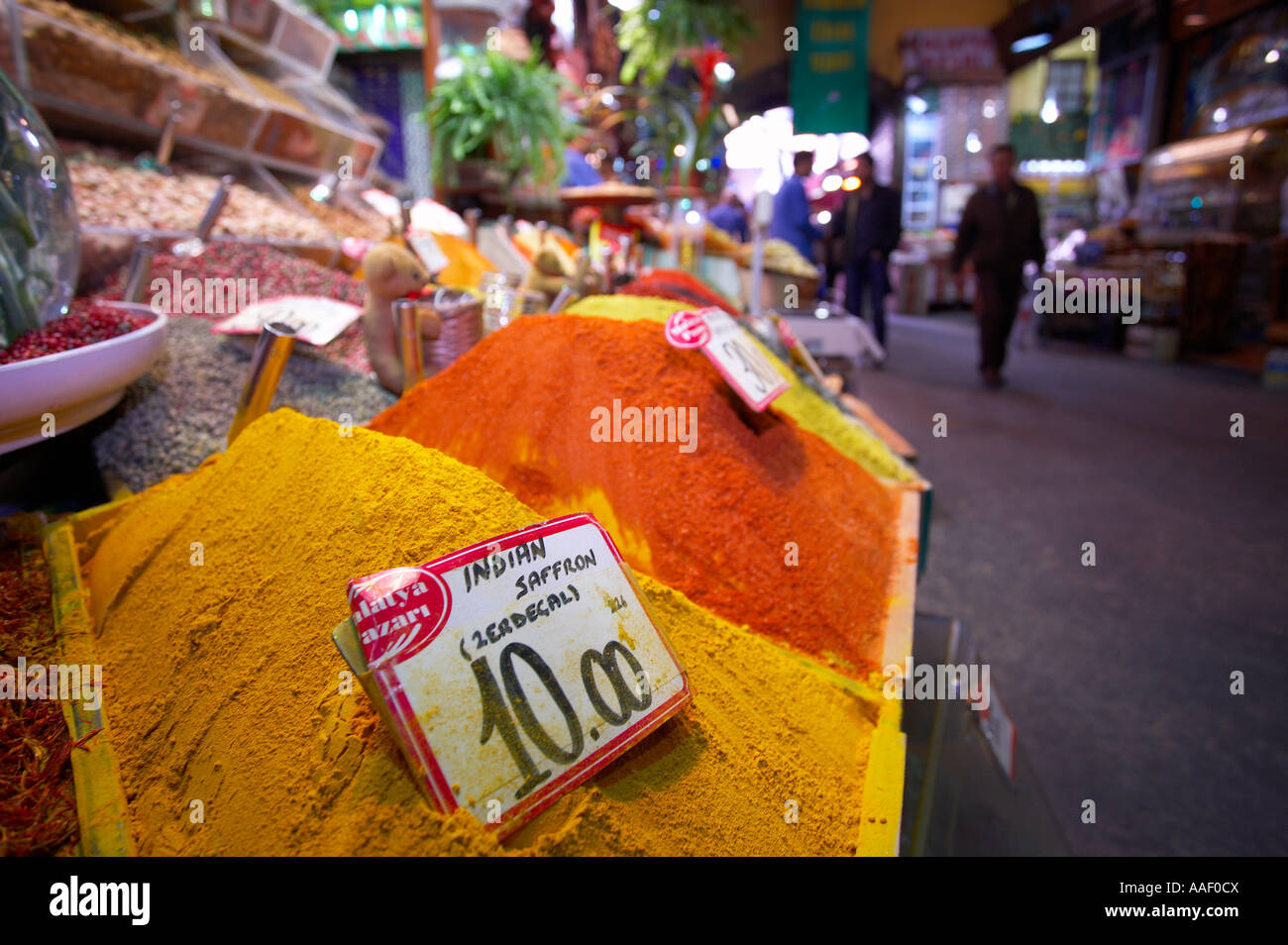 the Spice Bazaar Istanbul Turkey Stock Photo