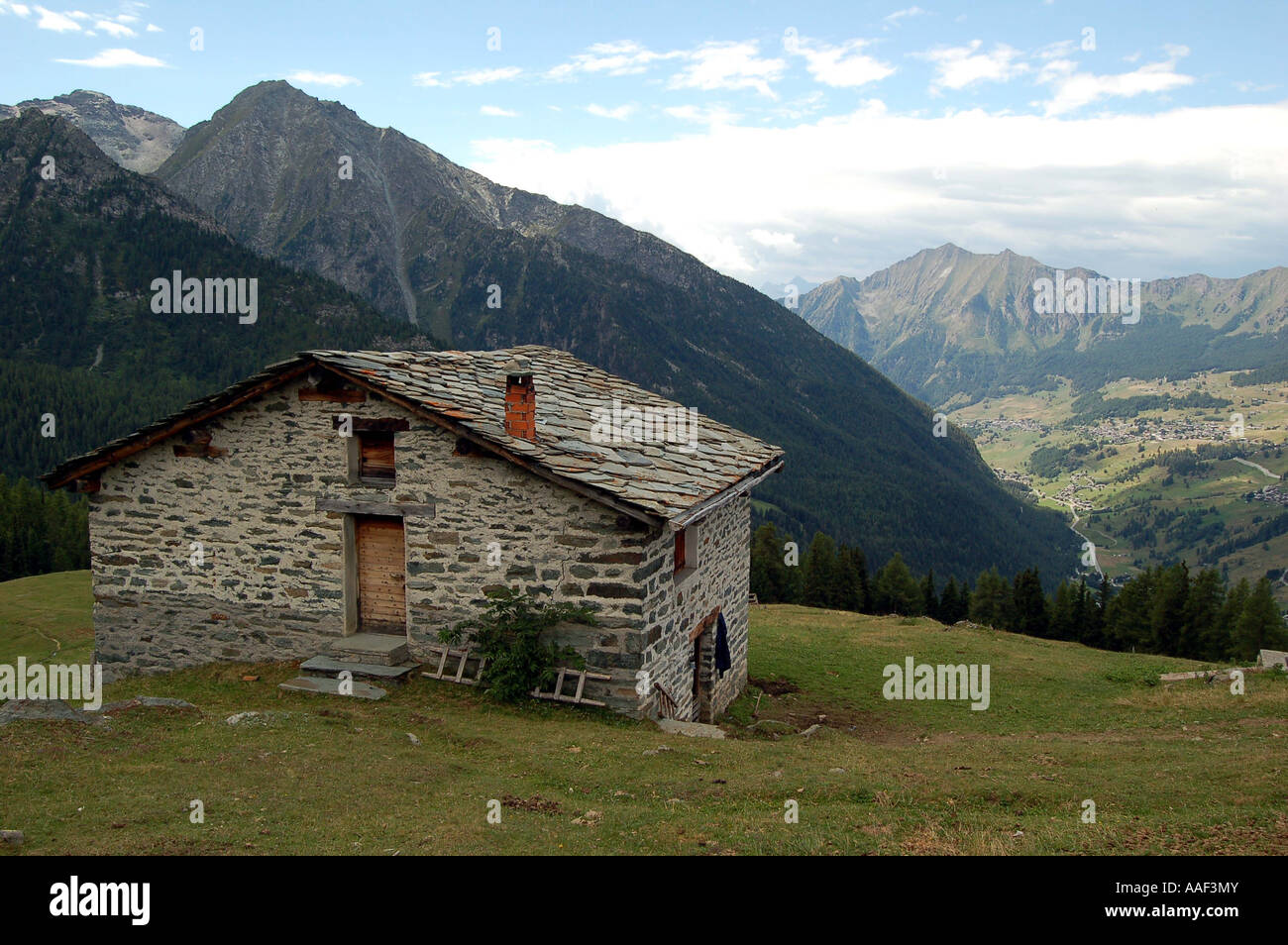 Val d'Ayas, Valle d'Aosta, European Alps, Italy Stock Photo