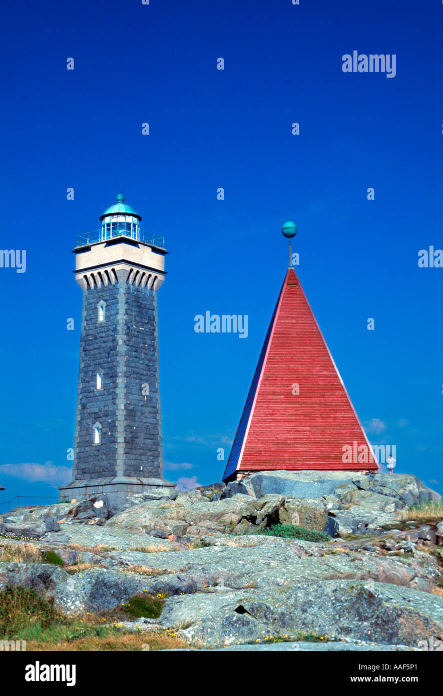 Lighthouse Vinga Stock Photo