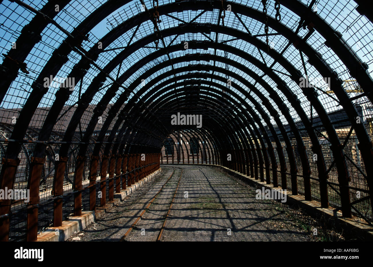 Zeche Zollern mining tunnel Dortmund Stock Photo Alamy