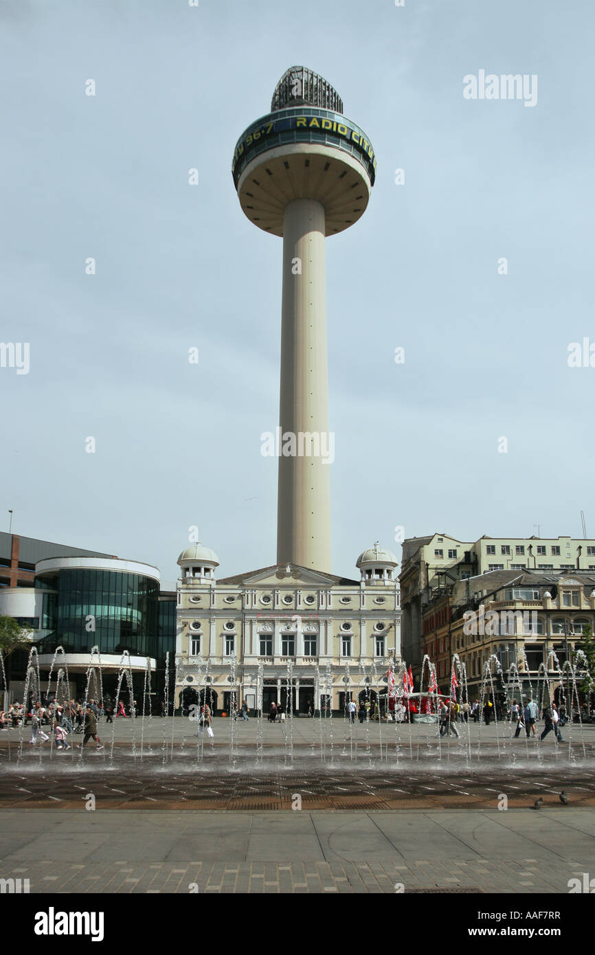 Williamson Square and Radio City Tower, Liverpool Stock Photo
