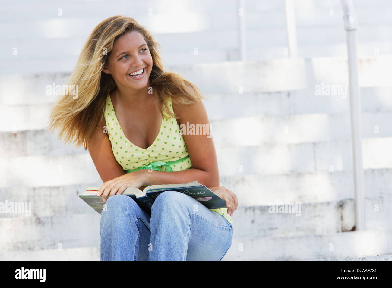 Teenage Girl at School Stock Photo Alamy