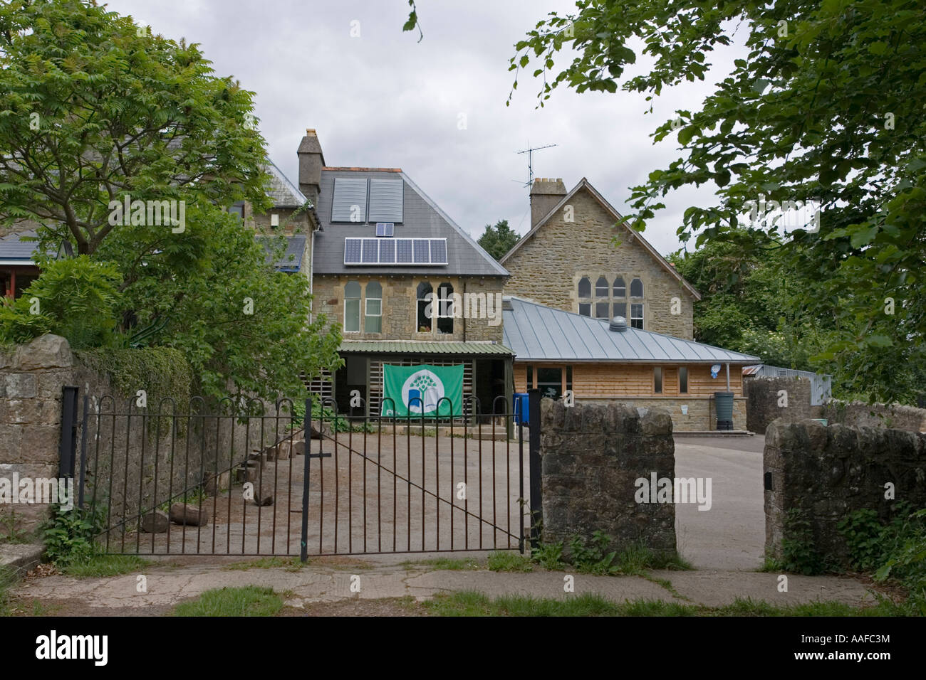 Solar thermal PV panels and sun pipe installed on roof of Plump Hill