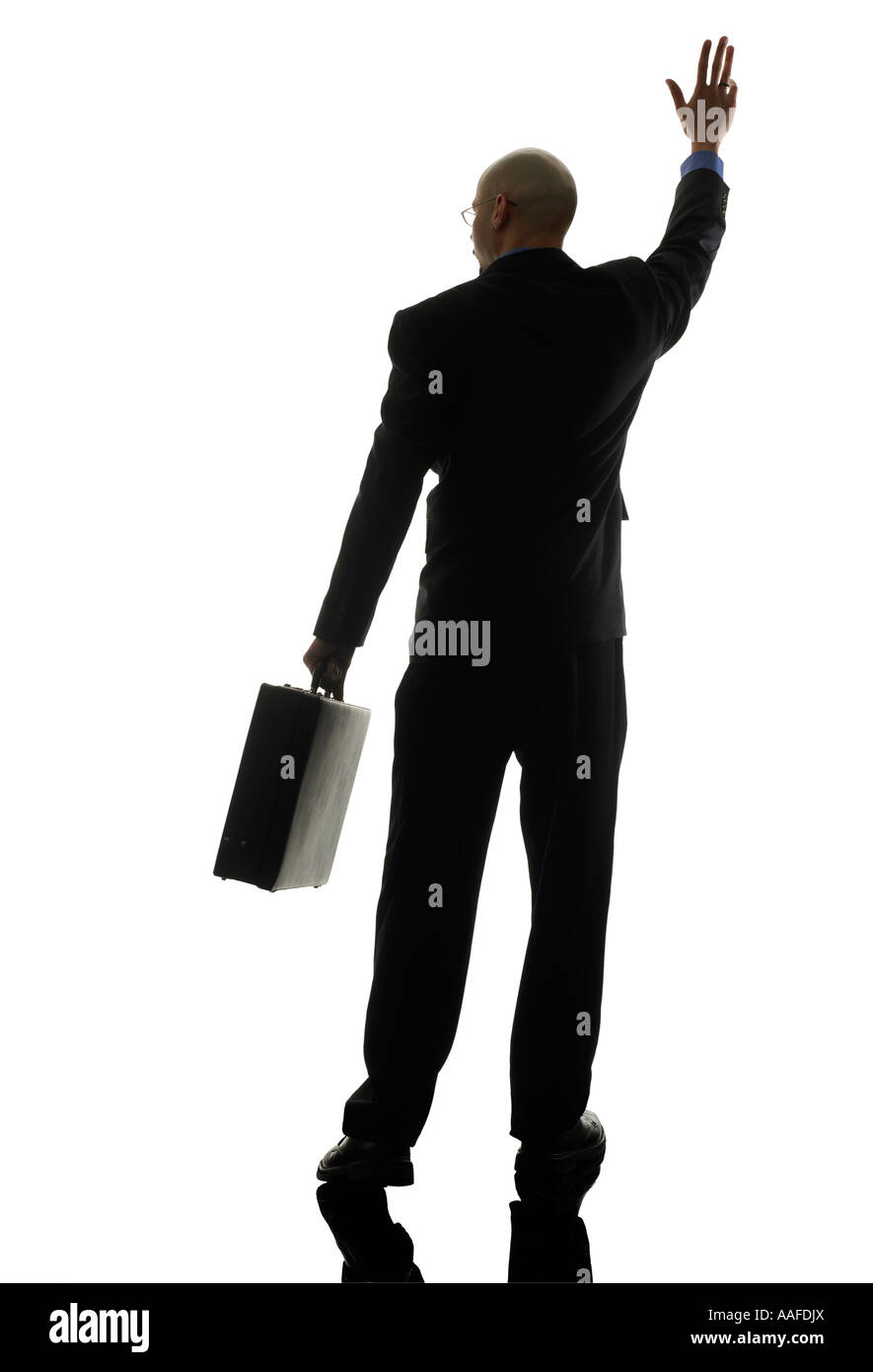 Silhouette Man Waving High Resolution Stock Photography and Images - Alamy
