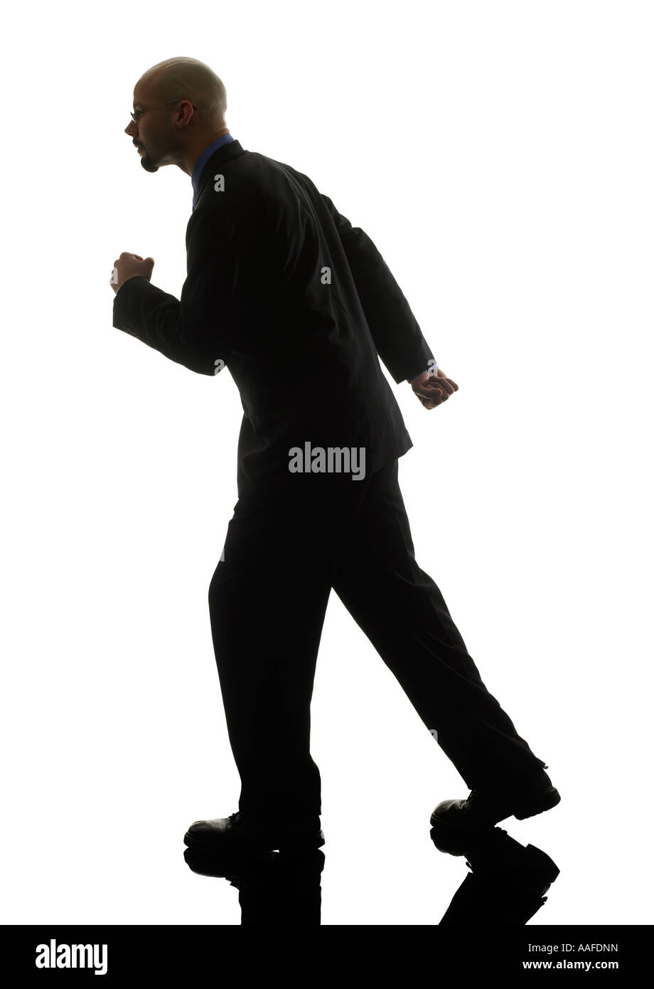 Business man silhouette hi-res stock photography and images - Alamy