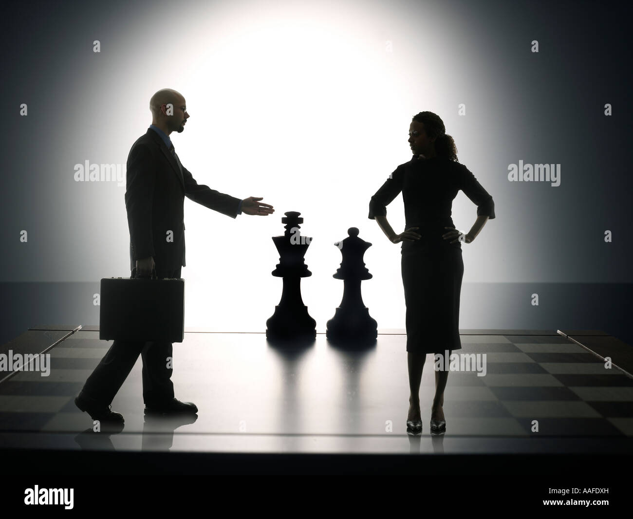 Business woman silhouette hi-res stock photography and images - Alamy