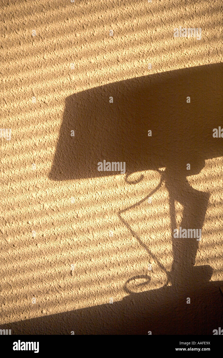 shadow of lamp Stock Photo