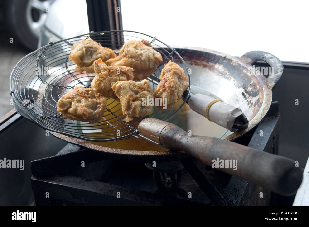 Deep fried treats in a Jakarta streetside food stall Stock Photo Alamy