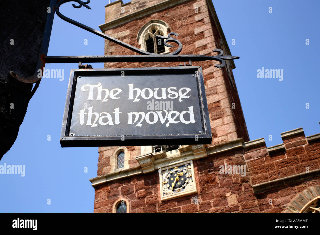 The House that Moved, Exeter, Devon, England Stock Photo