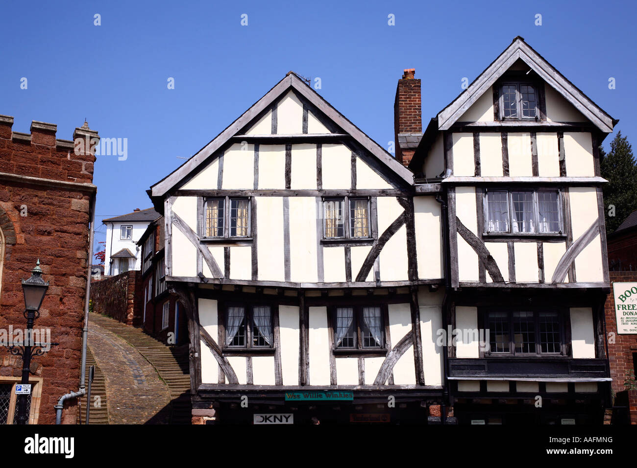 The House that Moved, Exeter, Devon, England Stock Photo