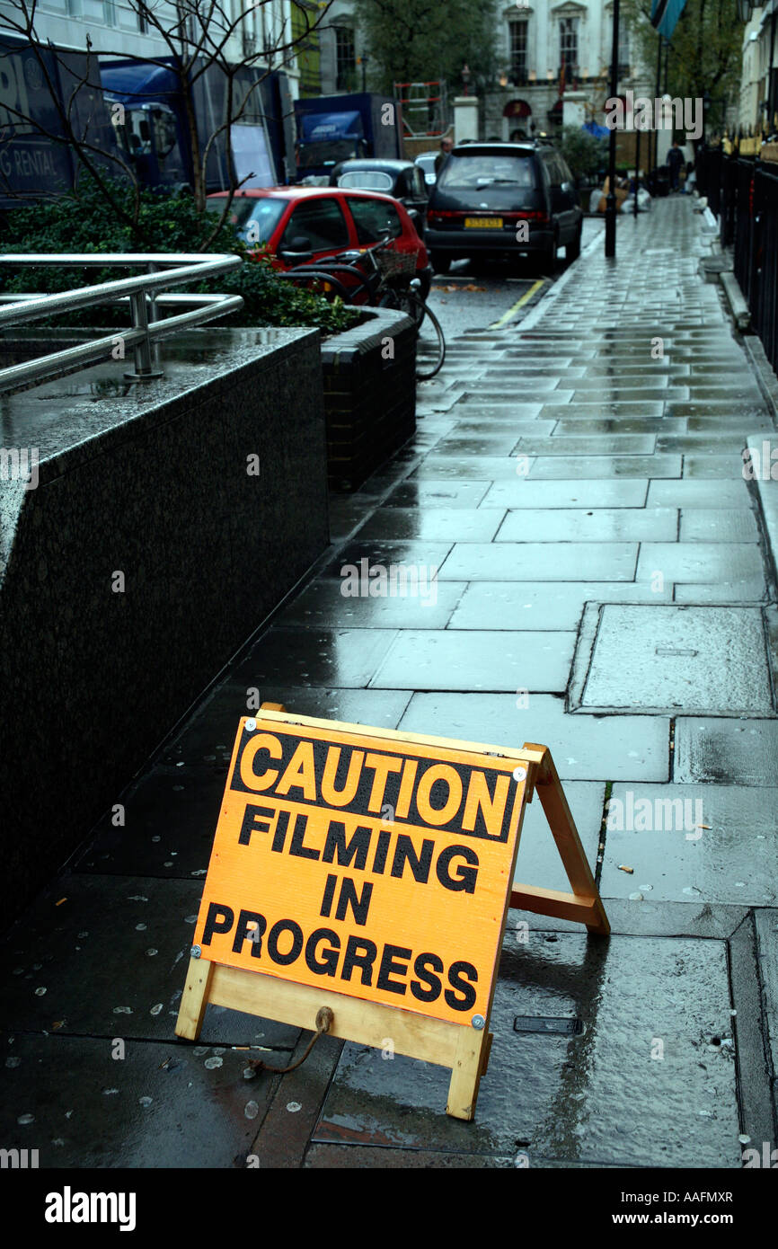 Movie location in London Street, England Stock Photo