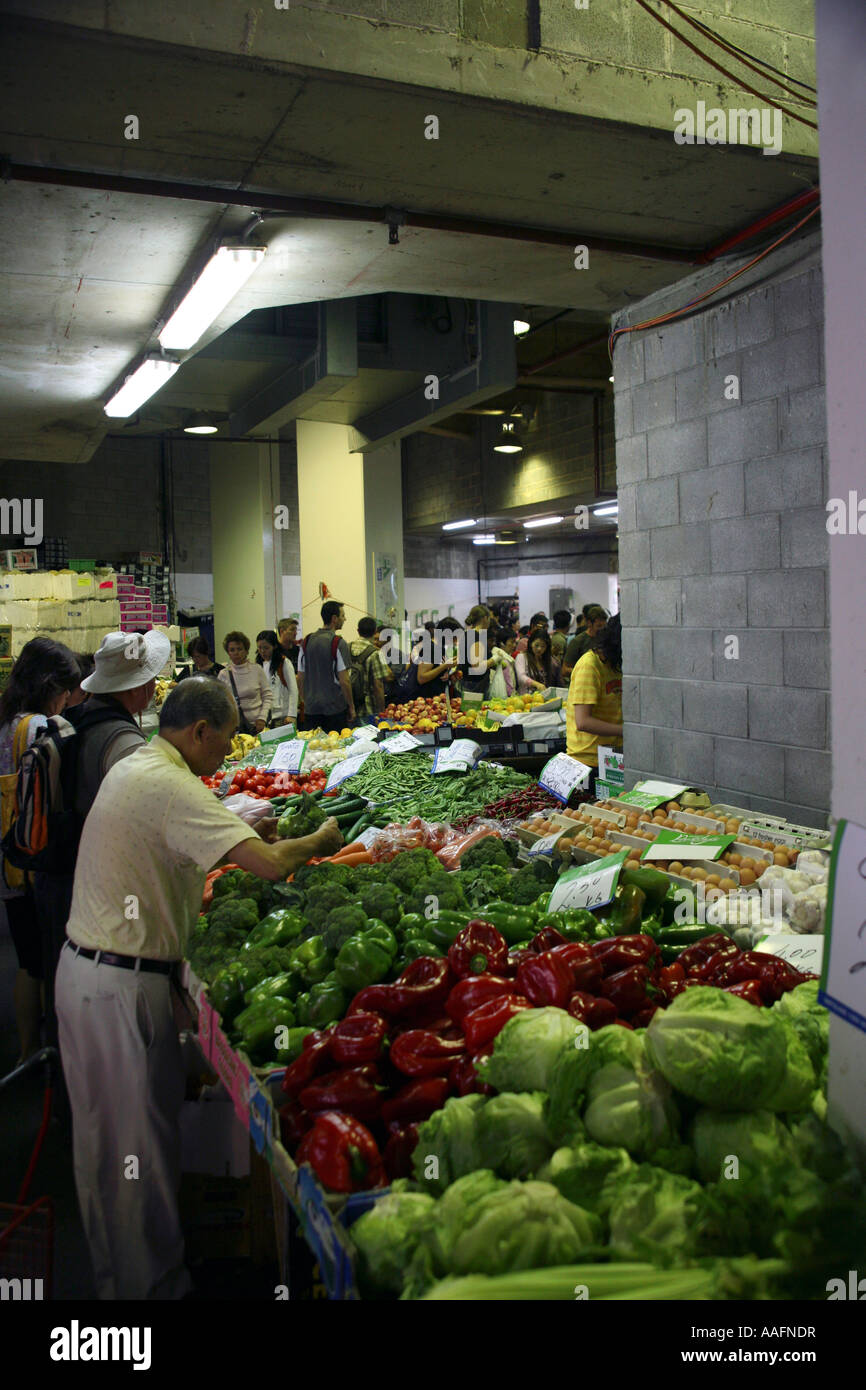 Vegetables on sale at Flemington market in Sydney Australia Stock Photo Alamy