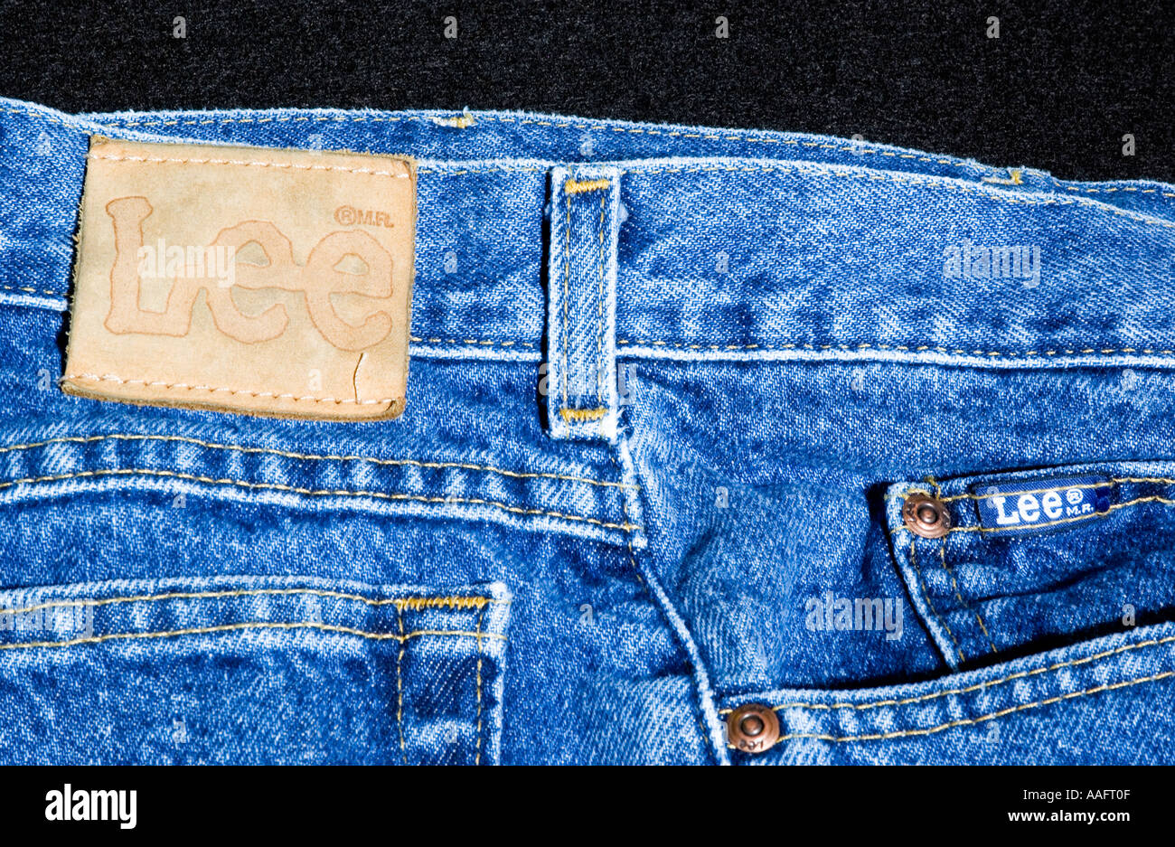 Lee Brand Blue Jeans USA Stock Photo - Alamy