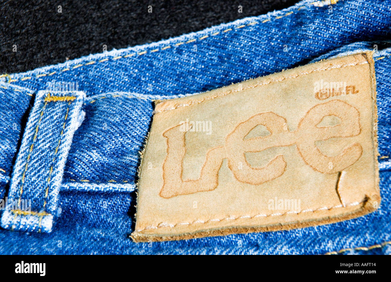 Lee Brand Blue Jeans USA Stock Photo - Alamy