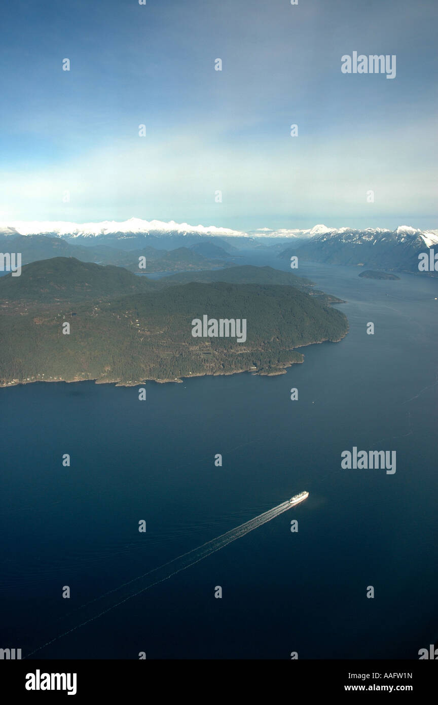 British Columbia ferry enroute to Horseshoe Bay, Vancouver from Departure bay in Nanaimo Stock