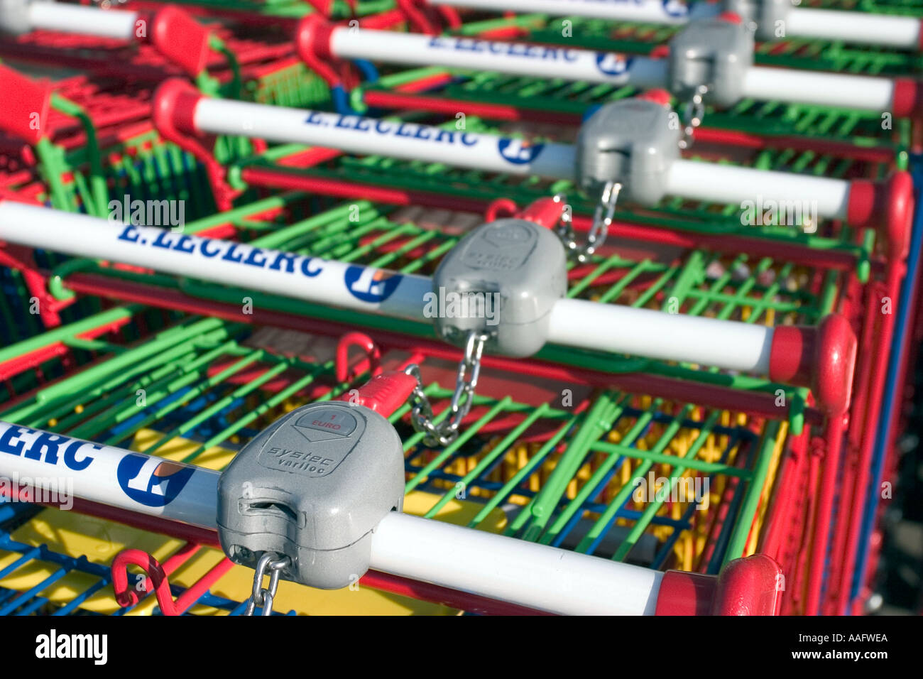 original colored Caddies lines in france Stock Photo Alamy