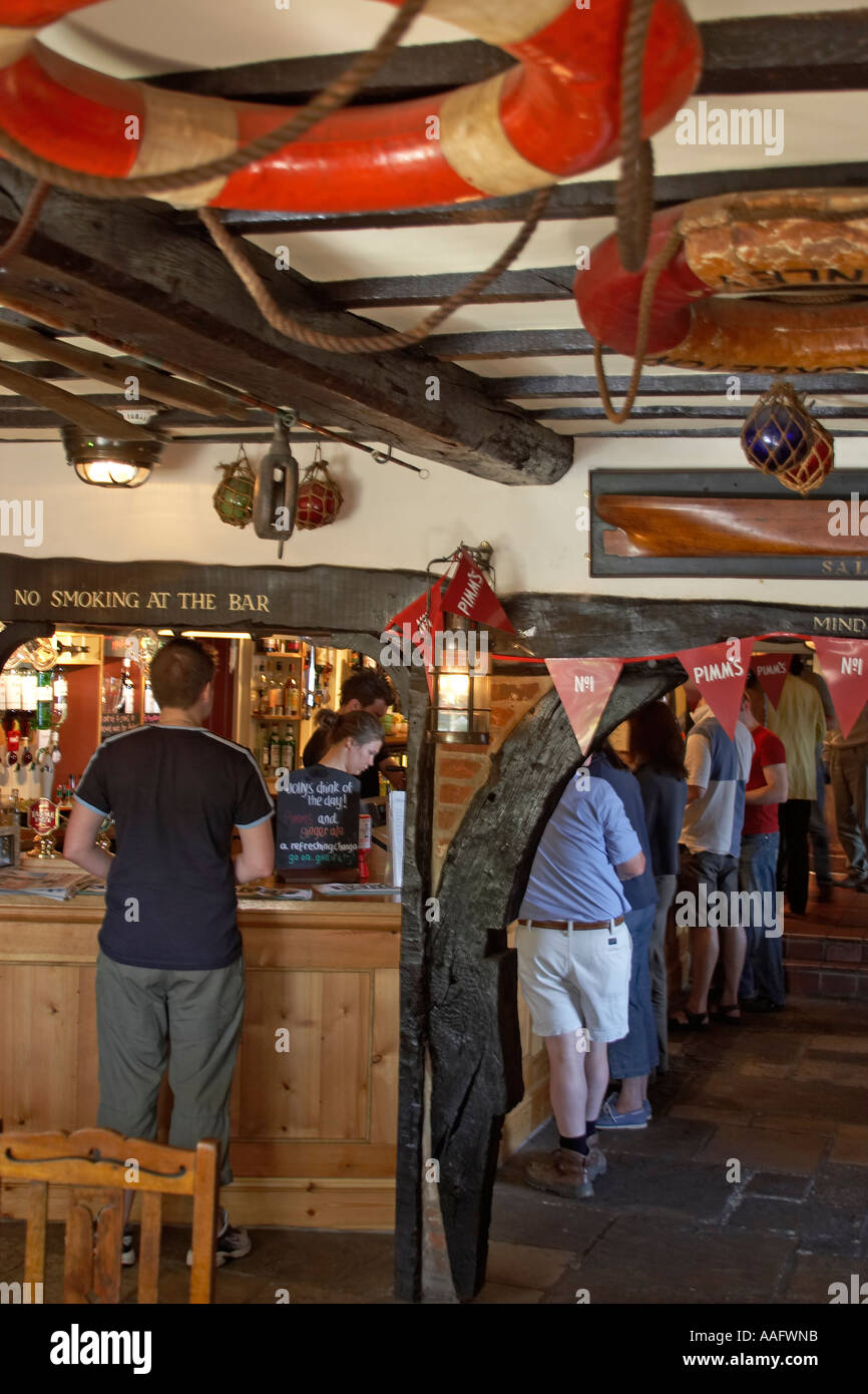 Interior of Jolly Sailor Pub Old Bursledon Hampshire England UK Stock Photo Alamy