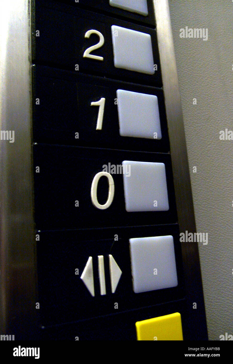 lift floor keypad Stock Photo